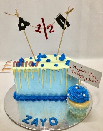 Baby Boy  Half Birthday  Birthday Cake