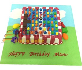 Candy Crush Birthday Cake