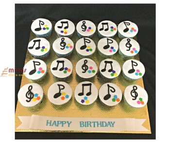 Musical Cupcakes 10 pieces