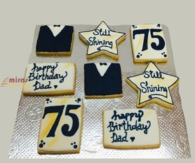Happy 75th Birthday Cookies