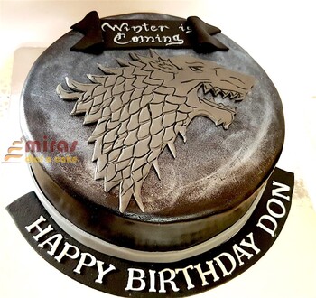 GOT Winter is coming Don Birthday Cake