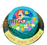 Archu's Mermaid Birthday Cake