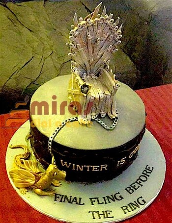 Fling & Ring GOT Engagement Cake