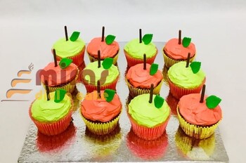 Apple  theme cupcakes