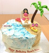 Beach Babe Birthday Cake