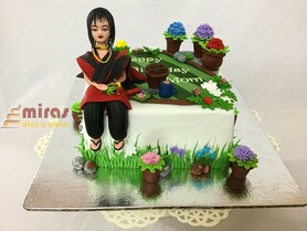 Gardening theme Birthday Cake
