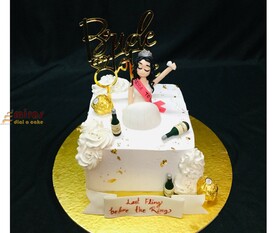 Fresh Cream Bachelorette Cake