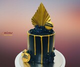 Gold  Palm  Buttercream Cake