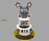 Cute BTS Birthday Cake