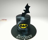 Black Batman Birthday Cake