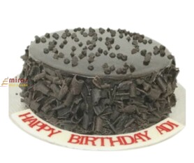 Chocolate Curls Birthday Cake