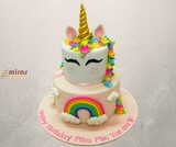 Rainbow Unicorn Birthday Cake