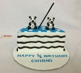Half Birthday Cake Panda theme