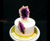 Purple Geode Birthday Cake