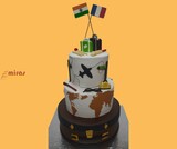 Bon Voyage Travel Theme Cake