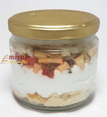 Fruit Vanilla Cake in Jar- 2 jars