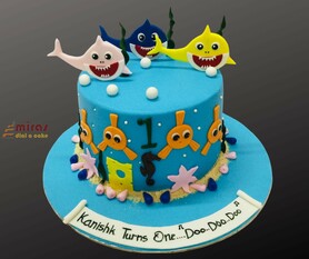 Shark A -Doo -Doo Birthday Cake