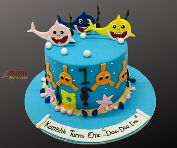 Shark A -Doo -Doo Birthday Cake