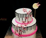 Fresh Cream Butterfly Birthday Cake