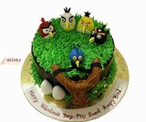 Angry Bird  Chocolate Cake