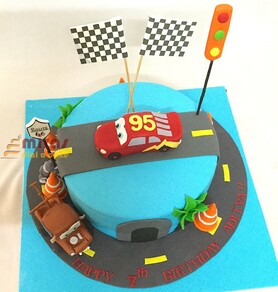 Route 66 Birthday Cake
