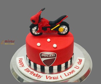 Blue Ducati Birthday Cake