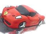 Sculpted Ferrari Car Cake