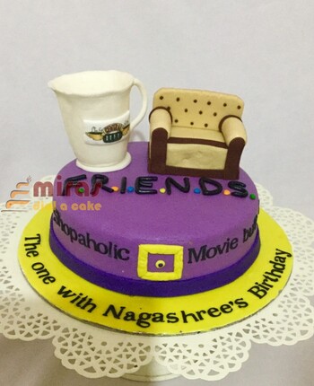 Customized Birthday Cake Friends theme