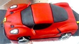 Sculpted Ferrari Car Cake