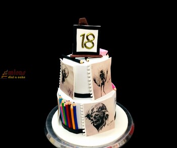 Birthday Cake Painting & Sketching Theme