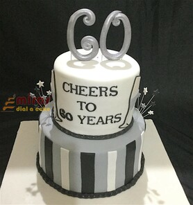Cheers to 60 Years Cake 2 kg