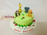 Animal Theme 2nd Birthday Cake