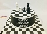 Mizzy's Chess  Board Birthday Cake