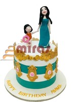 Mom and Daughter Birthday Cake