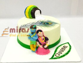 Radha Krishan  Birthday Cake