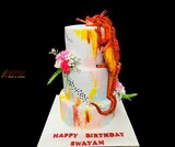 Birthday Cake  Fire Dragon
