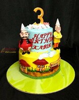 Motu and Patlu Birthday Cake