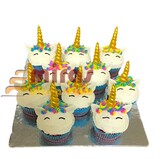 Cute Unicorn Cupcakes (10 cupcakes )