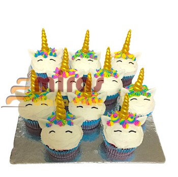 Cute Unicorn Cupcakes (10 cupcakes )