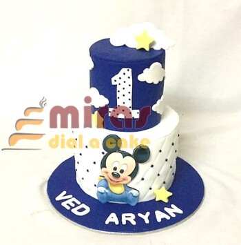 My 1st Mickey Birthday Cake