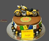 Arijit's Royal Enfield Birthday cake