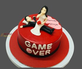 Game Over  Bachelor Cake