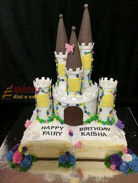 Happy Birthday Book Castle Cake