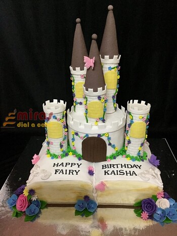 Happy Birthday Book Castle Cake