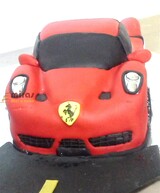 Sculpted Ferrari Car Cake