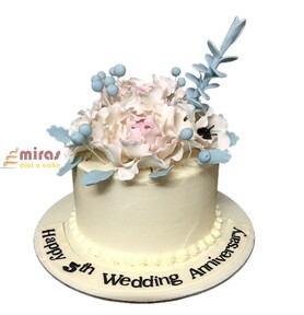 Shower of flowers Anniversary Cake