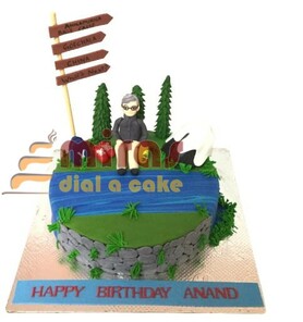Mountaineering Journey Birthday Cake