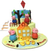 Happy Peppa Birthday Cake