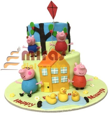 Happy Peppa Birthday Cake