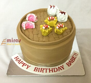 Hot Momos Birthday Cake